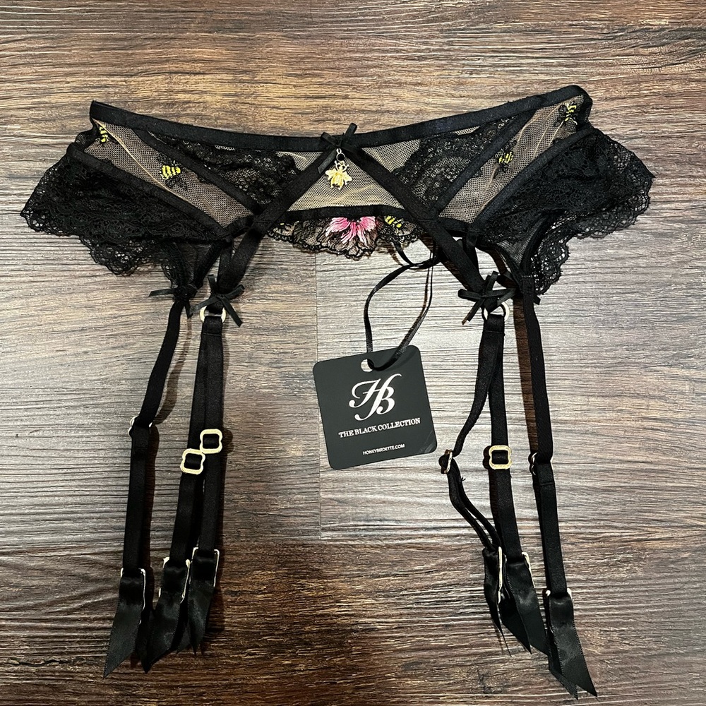 Honey Birdette Andreea Lace Garter Belt